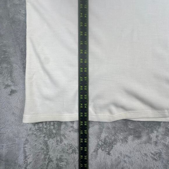 Deadstock Nina Leonard White Shirt-sleeve Turtleneck Sweater Size XL - Picture 5 of 8